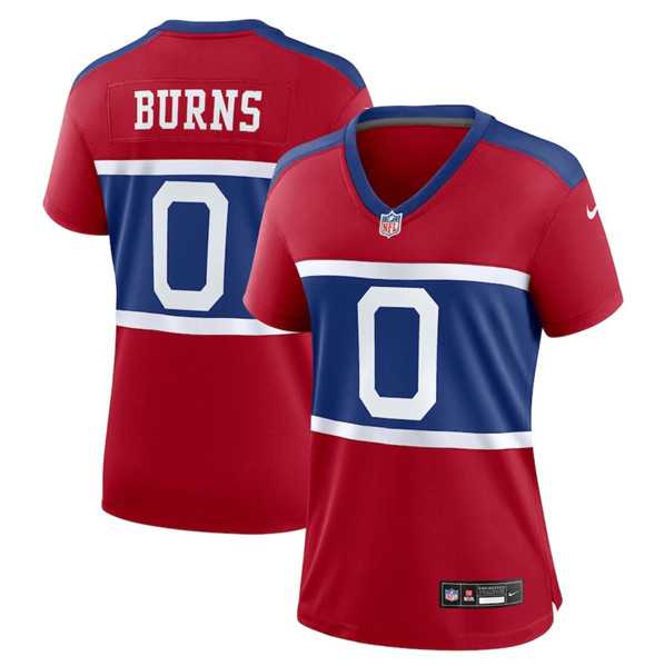 Women%27s New York Giants #0 Brian Burns Century Red Alternate Vapor Limited Football Stitched Jersey Dzhi